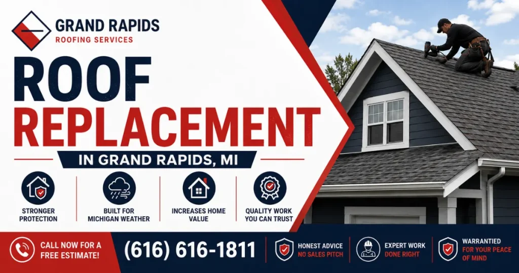 Roof Replacement in Grand Rapids, Michigan